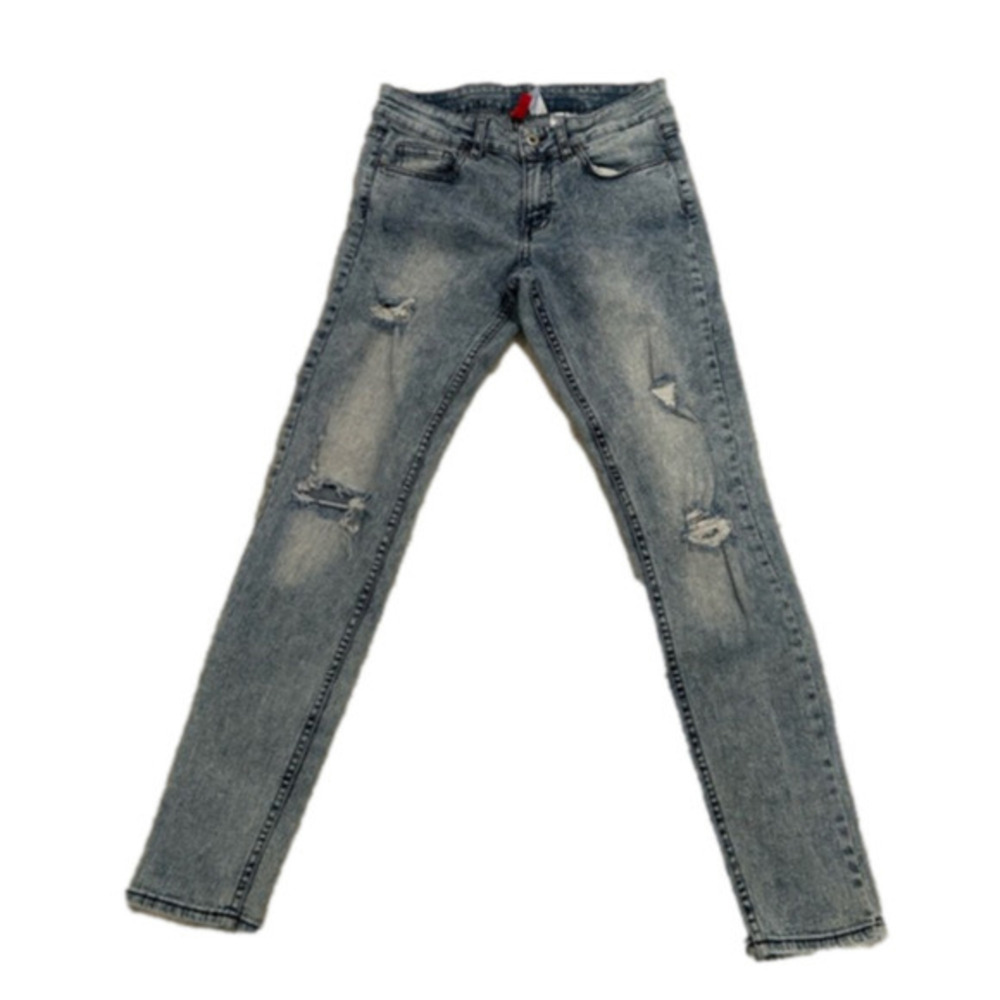H & M Divided Red Concept Stonewashed Jeans Size  US 8